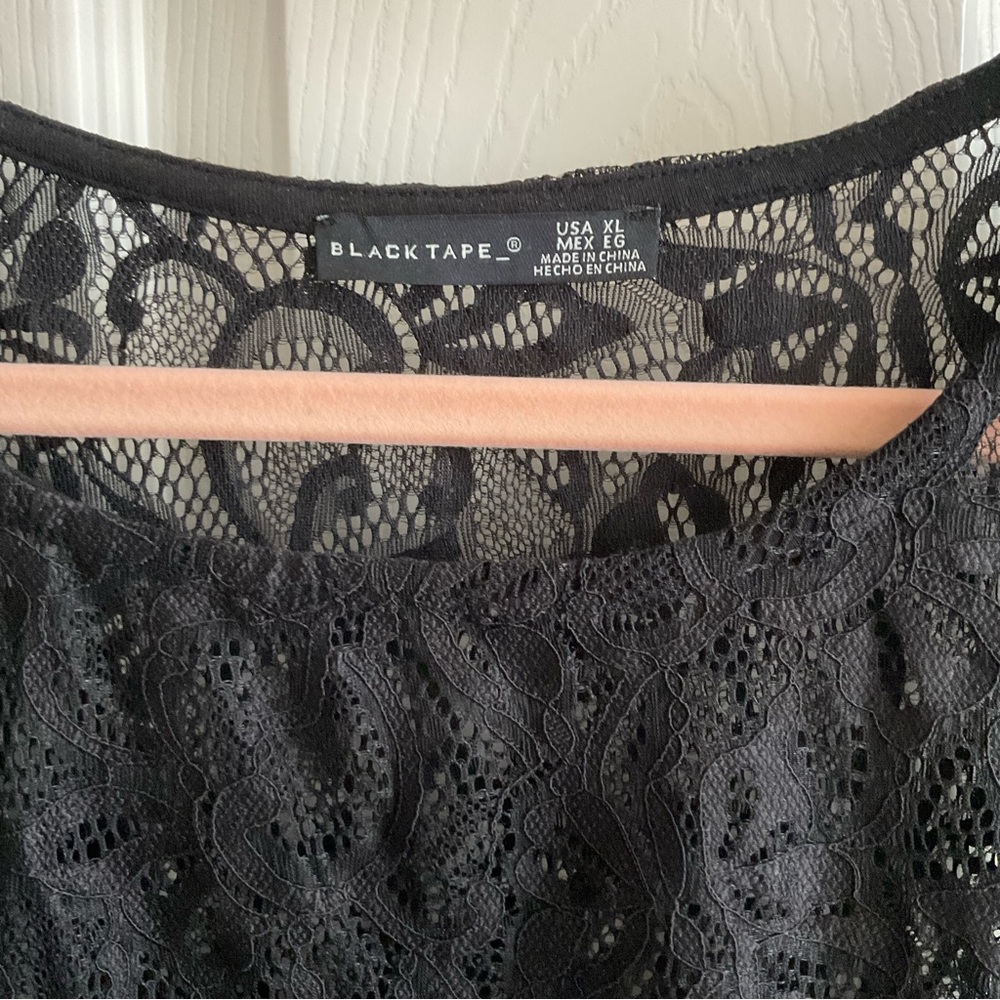 Black Tape Blouse - Picture 2 of 4
